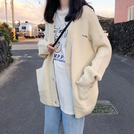 秋冬新款大码女装胖MM毛衣开衫...