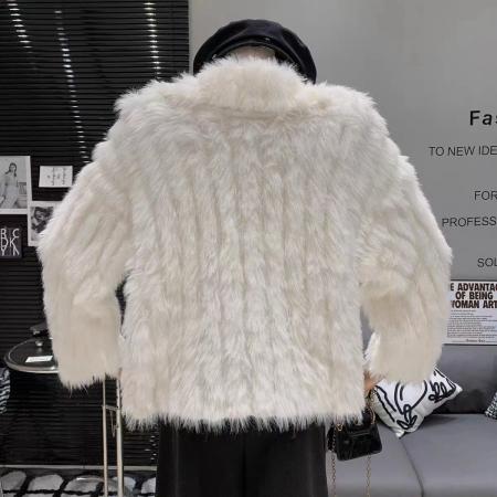 FA51873# 小清新甜美优雅气质法式复古慵懒风软糯短款翻领毛绒绒洋气外套女 服裝批發女裝批發服飾貨源