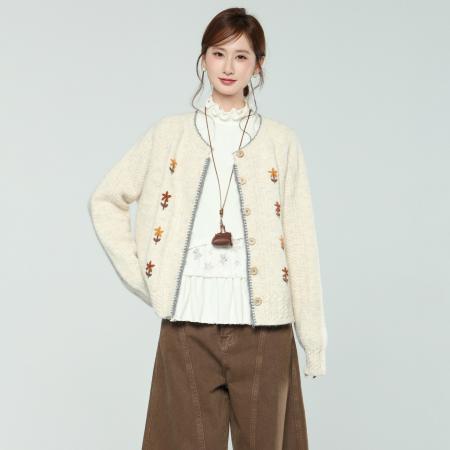 FA51969# 木耳边半高领磨毛蕾丝下摆设计感内搭打底衫秋冬季上衣女 服裝批發女裝批發服飾貨源