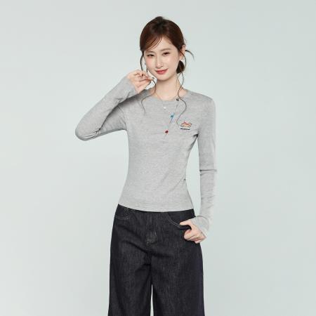 FA51971# 圆领针织长袖...