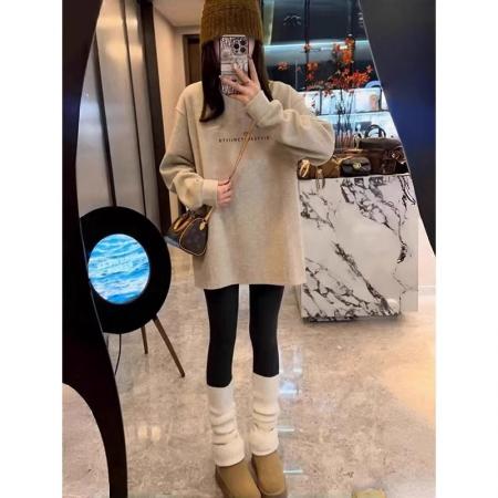 FA51974# 溜溜绵羊绒春秋季新款韩版长袖T恤女设计感 服裝批發女裝批發服飾貨源