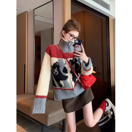 FA52000# 毛衣外套女秋冬加厚洋气减龄软糯慵懒风外穿针织开衫半身裙套装 服裝批發女裝批發服飾貨源