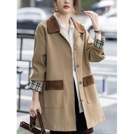 FA52013# 休闲风衣女中...