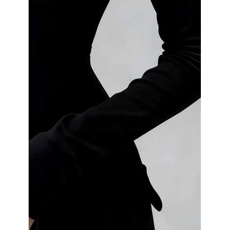 FA52077# 甜辣妹不规则立体花朵镂空春秋莫代尔打底衫内搭修身正肩上衣  服裝批發女裝批發服飾貨源