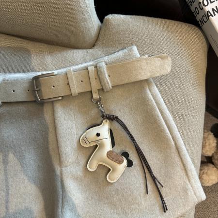 FA52117# 时尚百搭高腰显瘦毛呢阔腿裤短裤女秋冬新款配腰带小马挂件  服裝批發女裝批發服飾貨源