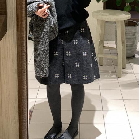 FA52126# 新款时尚气质显瘦重工毛呢半身裙女前开叉a字裙中裙五分短裙  服裝批發女裝批發服飾貨源