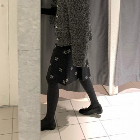 FA52126# 新款时尚气质显瘦重工毛呢半身裙女前开叉a字裙中裙五分短裙  服裝批發女裝批發服飾貨源