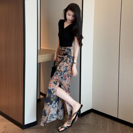 LN76407# 清冷松弛穿搭套装夏季新款韩系洋气减龄爆款一整套女装