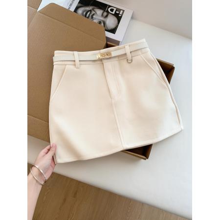 气质高腰a字半身裙女新款超火性感辣妹纯欲包臀短裙子黑  服裝批發女裝批發服飾貨源