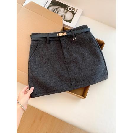 气质高腰a字半身裙女新款超火性感辣妹纯欲包臀短裙子黑  服裝批發女裝批發服飾貨源