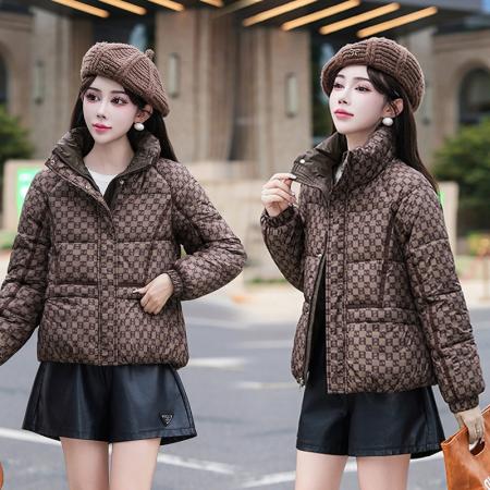 FA52232# 韩版短款棉服女冬季新款小个子棉袄女装加厚保暖立领棉衣外套 服裝批發女裝批發服飾貨源