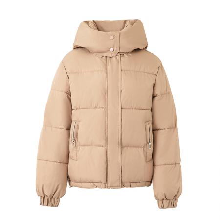 FA52237# 女士连帽羽绒棉服女冬季新款洋气装加厚保暖棉袄冬装外套 服裝批發女裝批發服飾貨源