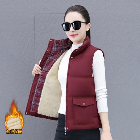 FA52240# 新品时尚保暖马甲女新款版型宽松加厚保暖户外防风御寒能力强 服裝批發女裝批發服飾貨源