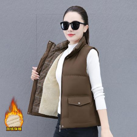 FA52240# 新品时尚保暖马甲女新款版型宽松加厚保暖户外防风御寒能力强 服裝批發女裝批發服飾貨源