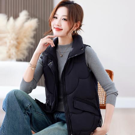 FA52247# 秋冬季棉马甲新款女士宽松大码时尚休闲马夹外套 服裝批發女裝批發服飾貨源