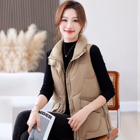 FA52247# 秋冬季棉马甲新款女士宽松大码时尚休闲马夹外套 服裝批發女裝批發服飾貨源