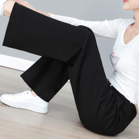 新品休闲阔腿裤女长裤宽松垂感减龄春秋高腰百搭时尚显瘦直筒裤子 服裝批發女裝批發服飾貨源