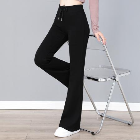 新品休闲裤运动女裤秋季新款喇叭裤女装裤子女秋装长裤 服裝批發女裝批發服飾貨源