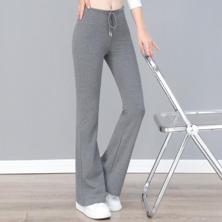 新品休闲裤运动女裤秋季新款喇叭裤女装裤子女秋装长裤 服裝批發女裝批發服飾貨源