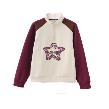 BS新款半拉链卫衣女新款爆款小个子春秋休闲运动女装上衣外套 服裝批發女裝批發服飾貨源