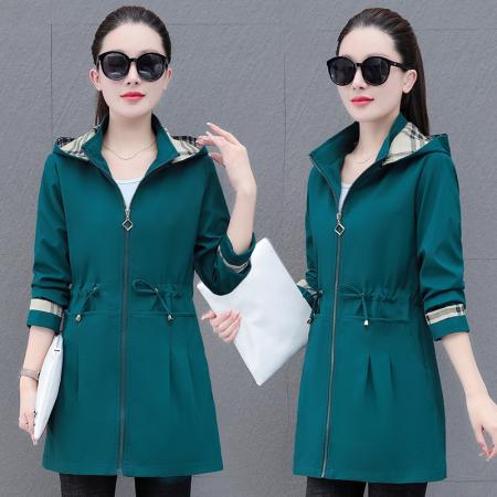 新款春秋中长款风衣外套女士春秋季小外套时尚休闲外套女 服裝批發女裝批發服飾貨源