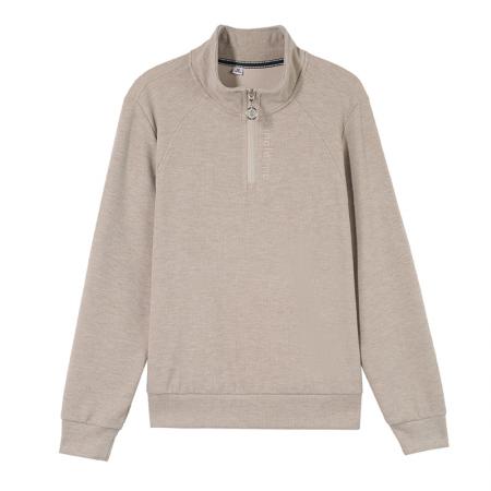 半拉链卫衣女春秋新款运动立领长袖上衣休闲无帽针织拉链女士短外套 服裝批發女裝批發服飾貨源