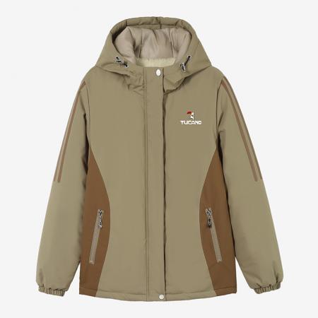 FA52302# 女士加绒加厚外套冲锋衣防风防水户外保暖外套女装 服裝批發女裝批發服飾貨源