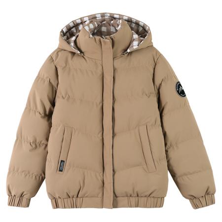 时尚冬季新款加绒加厚保暖棉衣可脱卸连帽纯色女款保暖棉衣 服裝批發女裝批發服飾貨源