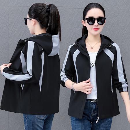 冲锋衣休闲女装外套春秋季旅游登山服时尚透气防风衣 可二开 服裝批發女裝批發服飾貨源