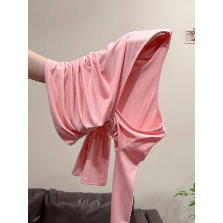 FA52336# 时尚甜辣风V领褶皱长袖打底衫T恤女秋冬新款修身显瘦内搭上衣  服裝批發女裝批發服飾貨源