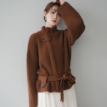 FA52418# 新款半高领女套头厚毛衣+大摆半身长裙两件套套装  服裝批發女裝批發服飾貨源