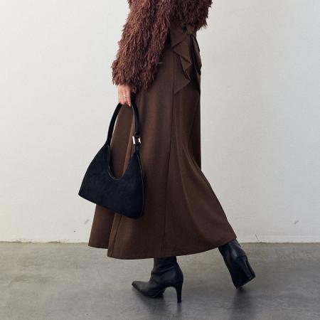 FA52419# 女蝴蝶结装饰女西服半身长裙女OL白领百搭长裙子  服裝批發女裝批發服飾貨源