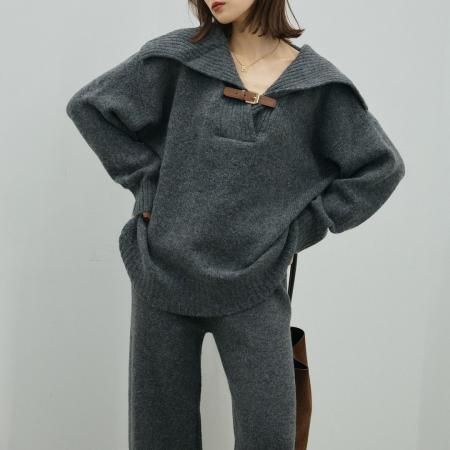 FA52420# 好看的冬装一整套时尚高级感针织毛衣套装女秋冬季穿搭套装  服裝批發女裝批發服飾貨源