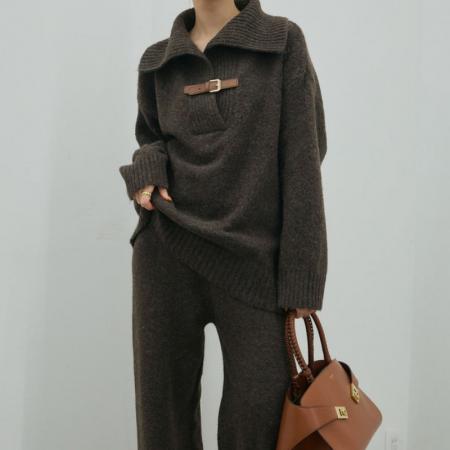 FA52420# 好看的冬装一整套时尚高级感针织毛衣套装女秋冬季穿搭套装  服裝批發女裝批發服飾貨源