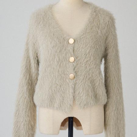 FA52434# 新款小个子V领女亮丝针织衫+蝴蝶结女休闲裤两件套套装  服裝批發女裝批發服飾貨源