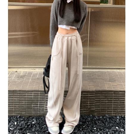 秋冬新款宽松休闲阔腿卫裤运动裤女高街ins潮爵士香蕉裤