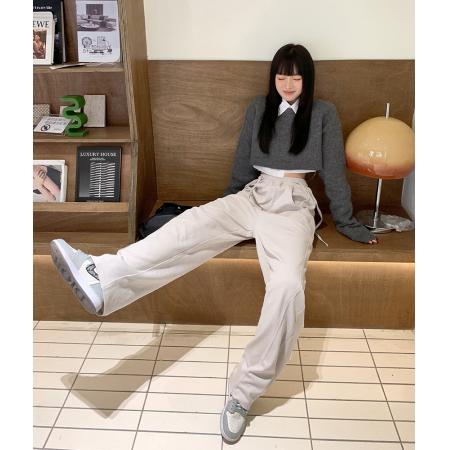 秋冬新款宽松休闲阔腿卫裤运动裤女高街ins潮爵士香蕉裤