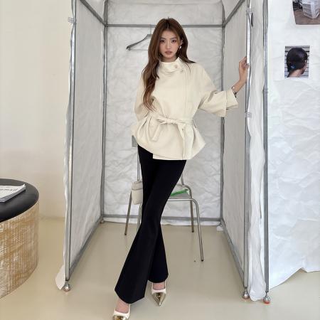 秋冬新款设计显瘦大长腿女微喇裤保暖不臃肿长裤气质百搭