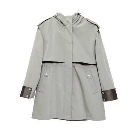 FA52576# 欧洲站春秋新款韩版时尚宽松工装风衣女中长款高级感短外套潮  服裝批發女裝批發服飾貨源