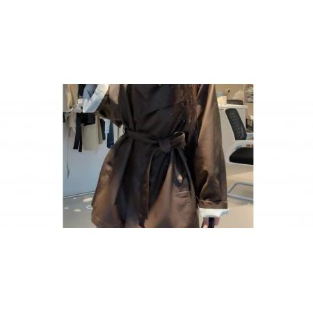 FA52631# 设计高级感炸街复古西装皮衣外套秋季系带皮衣网红上衣城市机能风  服裝批發女裝批發服飾貨源