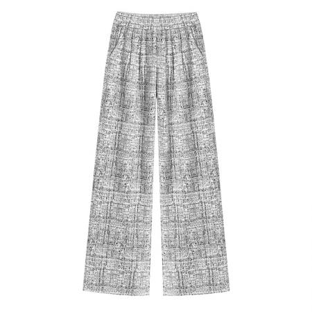 FA52663# 糯米裤子女春秋新款高级垂感直筒宽松慵懒休闲显瘦阔腿裤  服裝批發女裝批發服飾貨源