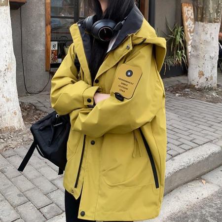 FA52784# 春季外套男女冲锋衣新款小个子防风夹克登山服户外运动休闲潮  服裝批發女裝批發服飾貨源