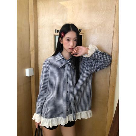 FA52811# 红人馆格子衬...