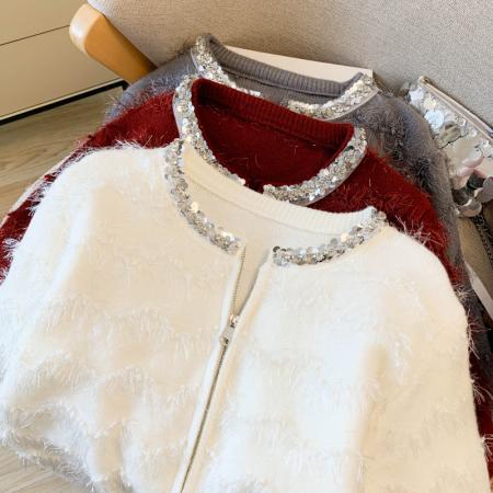 FA52823# 2026春今年本命年流行的慵懒风独特漂亮毛衣女减龄洋气针织衫上衣  服裝批發女裝批發服飾貨源