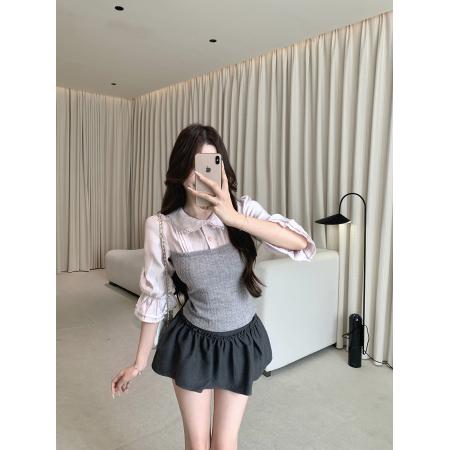 FA52867# 木耳边遮胯显...