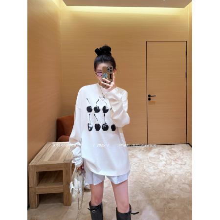 FA52874# 棉春装长袖T恤女宽松上衣印花  服裝批發女裝批發服飾貨源