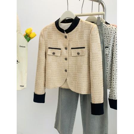 FA52893# 韩国小香风外套女新款早春季高级感小个子短款西服上衣  服裝批發女裝批發服飾貨源