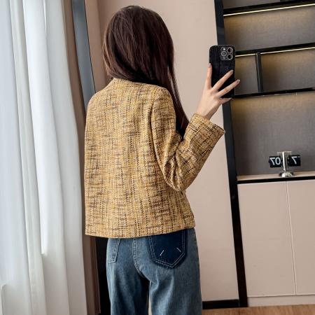 FA52896# 小香风外套女秋高级感上衣+网纱蓬蓬蛋糕裙法式半身裙  服裝批發女裝批發服飾貨源