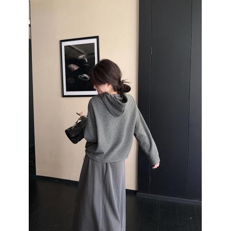 FA52928# 加绒加厚卫衣女韩版新款宽松秋冬连帽保暖上衣 服裝批發女裝批發服飾貨源