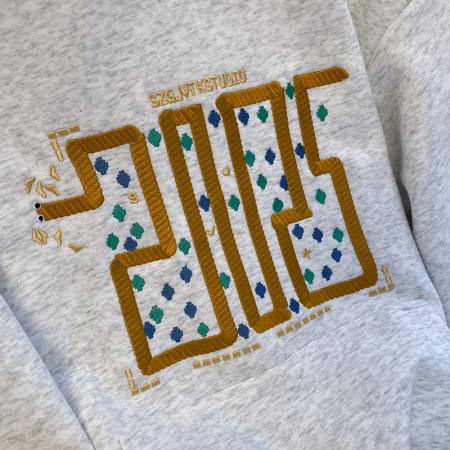 纯棉华棉复合牛奶丝卫衣女初秋新款刺绣花薄宽松连帽上衣 服裝批發女裝批發服飾貨源